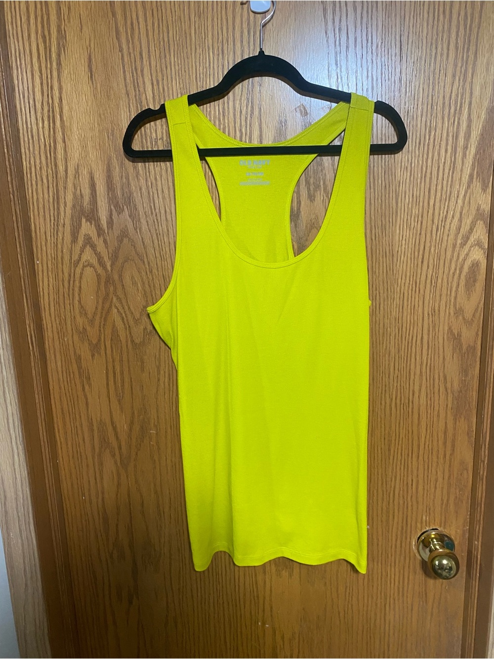 Old Navy Neon Yellow Racerback Tank - Picture 2 of 4